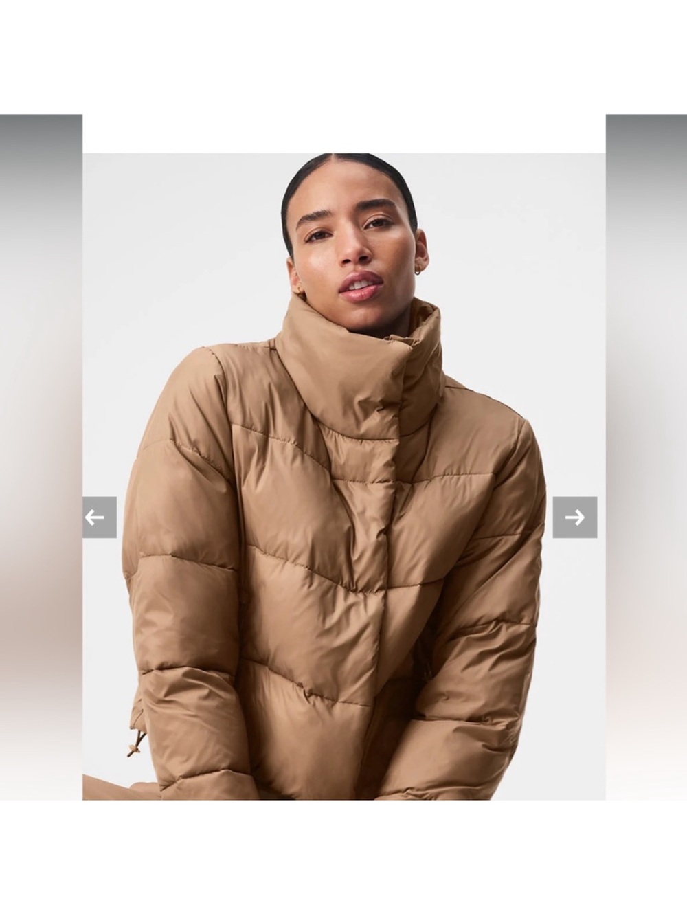 Alo gold rush puffer coat